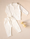 Boys White Boat Knitted Polo Tracksuit