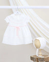 White Knitted Dress Set