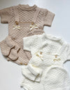 Knitted 4 piece romper