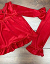Velvet Pyjamas Red