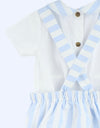 Baby Blue Stripe Collection Romper