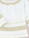 Baby Camel & White Knitted Set