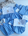 Little C's Exclusive Short Sleeve Blue Ginghams