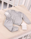 Boys Grey Knitted Tracksuit
