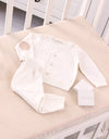 Boys Ivory Knitted Tracksuit