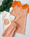 Orange Summer Stripe sets