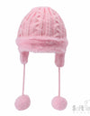 Cable knit Pom hat