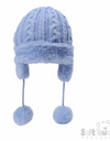 Cable knit Pom hat