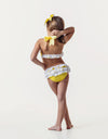 Ela Yellow Frill Bikini